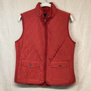 Talbots Diamond Quilted Vest Sz M